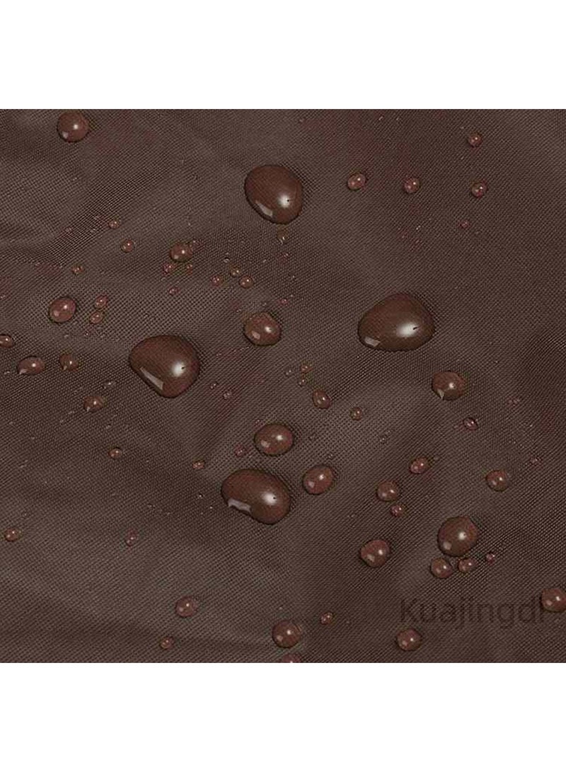 Kuajingdi Patio Waterproof Furniture Covers, Outdoor Lawn Dust Windproof Rain Sofa Table Chair Brown Protection - Image 4