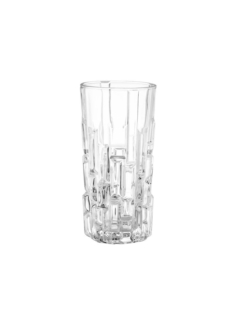 Blinkmax Set of 6 clear glass cups with a beautiful and modern design, suitable for all uses  - Image 3