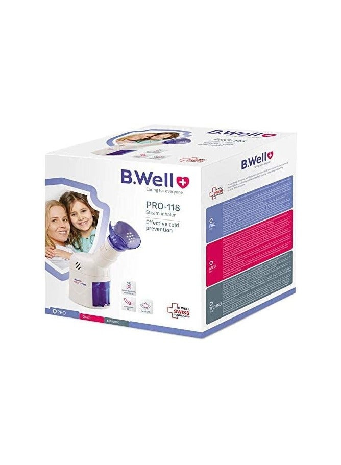 B.Well B-WELL Steam Inhaler PRO118 for Cold, Cough, Sinus & Respiratory Relief  - Image 2
