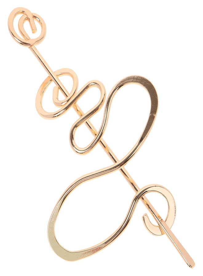 DEARMAMY Vintage Hair Stick for Buns Twisted Bun Hair Pin Metal Hairpin Chignon Pin Women Accessory for Updo Ponytail and Party - Image 2