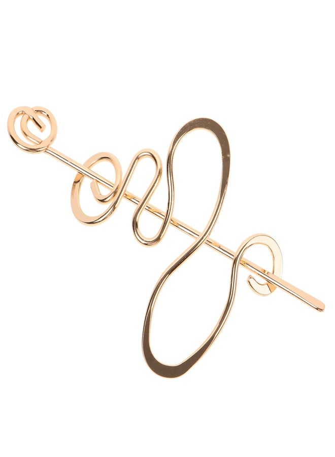 DEARMAMY Vintage Hair Stick for Buns Twisted Bun Hair Pin Metal Hairpin Chignon Pin Women Accessory for Updo Ponytail and Party - Image 4