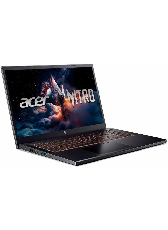 أيسر لابتوب الألعاب نيترو V15 ANV15 مع شاشة 15.6 بوصة FHD IPS بتردد 165 هرتز، معالج Core i5-13420H، 32 جيجابايت RAM DDR4، 1 تيرابايت SSD، بطاقة رسومات Nvidia RTX 5050 بسعة 8 جيجابايت، ويندوز 11، لوحة مفاتيح إنجليزية، أسود أوبسيديان - Image 1