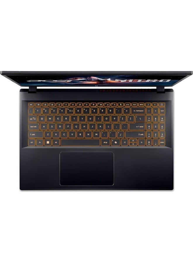 أيسر لابتوب الألعاب نيترو V15 ANV15 مع شاشة 15.6 بوصة FHD IPS بتردد 165 هرتز، معالج Core i5-13420H، 32 جيجابايت RAM DDR4، 1 تيرابايت SSD، بطاقة رسومات Nvidia RTX 5050 بسعة 8 جيجابايت، ويندوز 11، لوحة مفاتيح إنجليزية، أسود أوبسيديان - Image 3