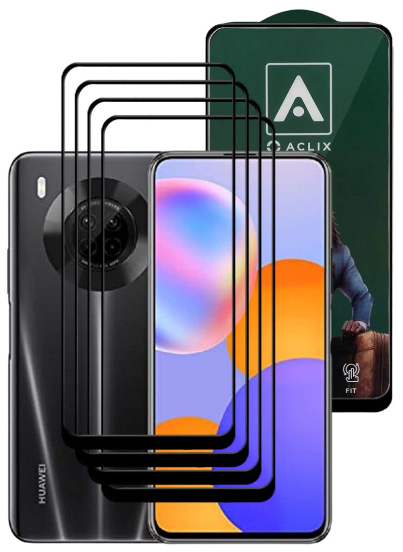 ACLIX 4 Pieces Antistatic ESD Dustproof Premium Quality High Definition Tempered Glass Screen Protector Designed For Huawei Y9a - Image 1