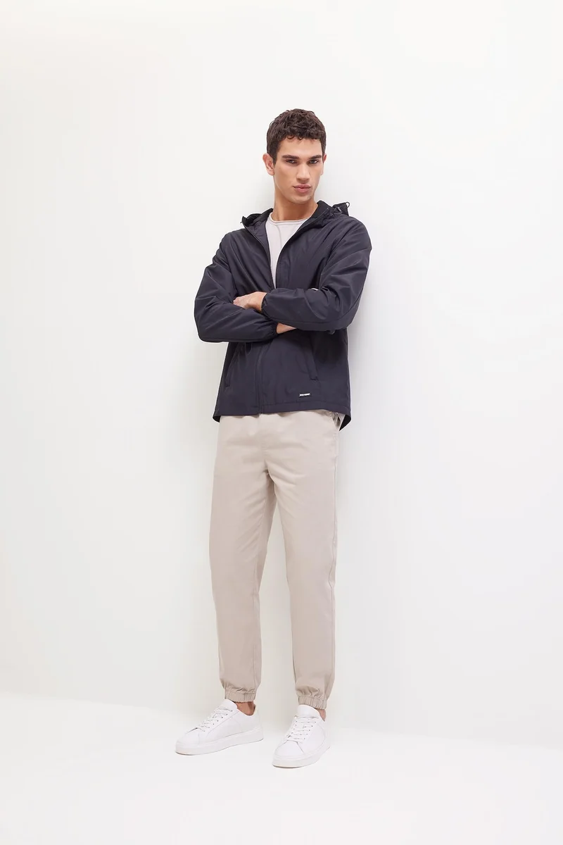 Defacto  Double Sided Slim Fit Hooded Zippered Waterproof Jacket for Men | Best Price UAE