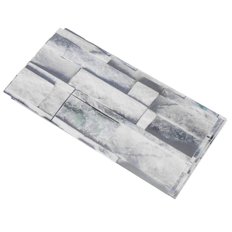 12Pcs PVC Tile Sticker Waterproof Self Adhesive Bathroom Kitchen Living Room Decor Floor Decal(KIT042 ) - Image 2