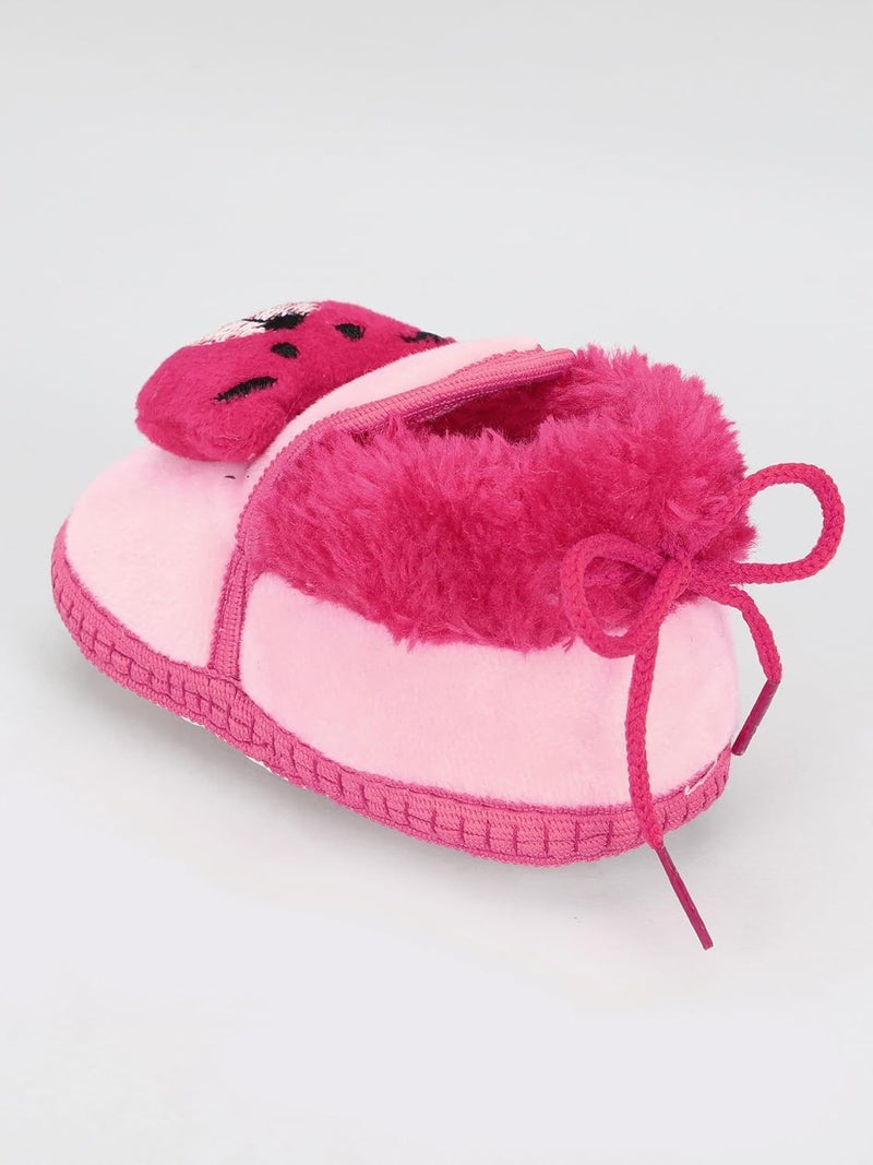 PureSole Baby Booties with Cute Animal Design – Soft Plush Infant Shoes for Newborns and Toddlers (6–12 Months) - Image 3