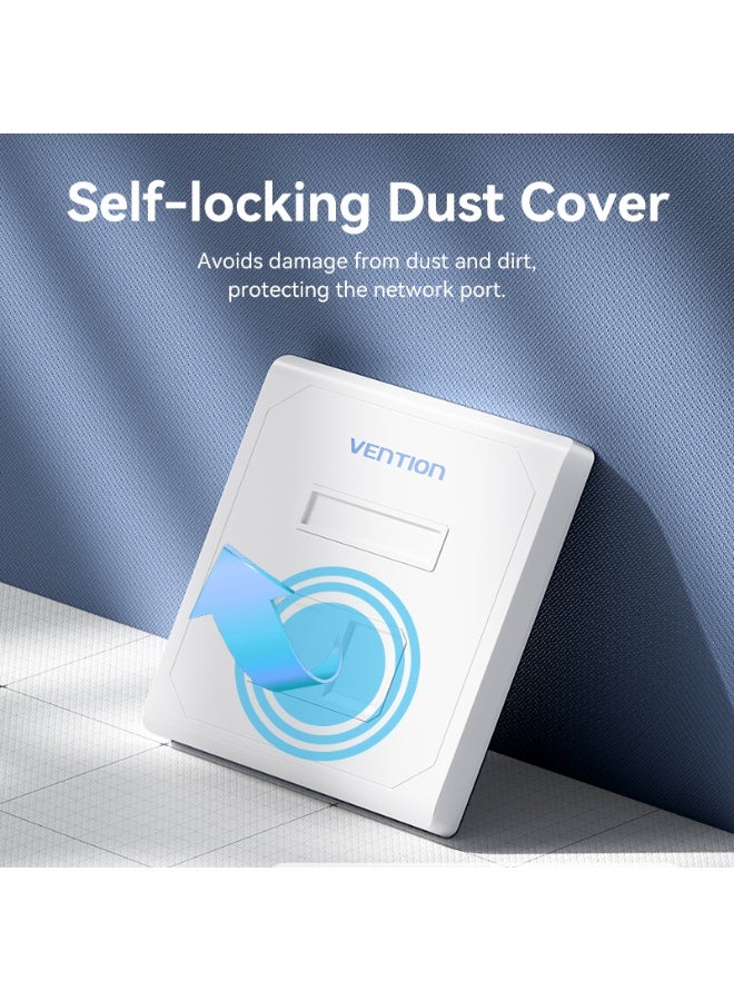 VENTION VENTION 2-Port Keystone Jack Wall Plate White Model # IFEW0 - Image 4