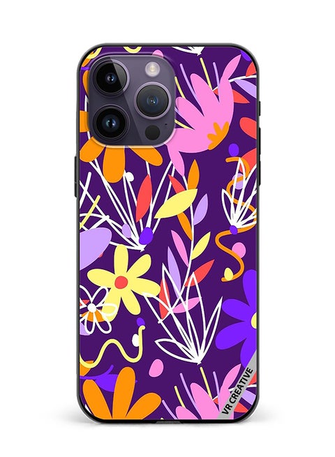 Protective Case Cover For Apple iPhone 16 Pro Organic Patterns Collection Design Multicolour