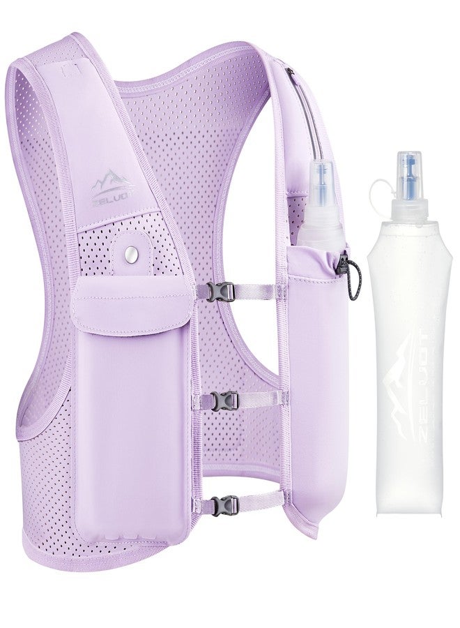 Zelvot Running Vest for Women Men, USA Original Patent, Adjustable Chest Straps Running Hydration Vest with 500ml Soft Flask, Lightweight Reflective Running Vest for Trail Running Hiking - Image 1