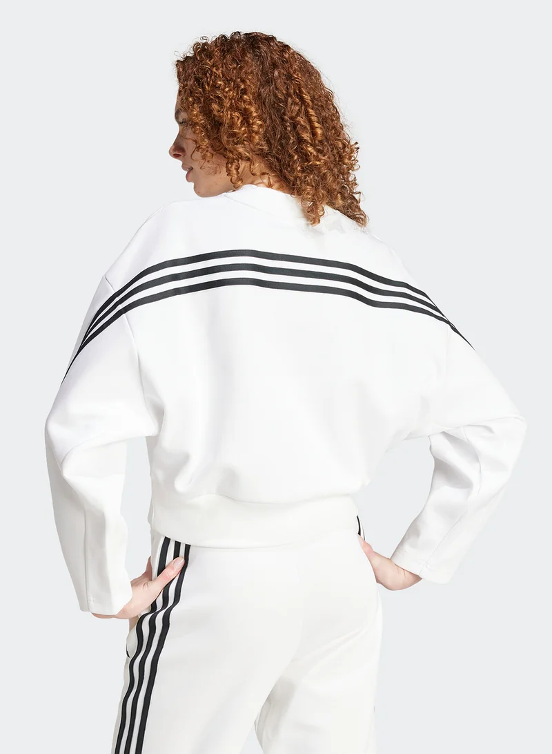Adidas Future Icon 3 Stripe Sweatshirt