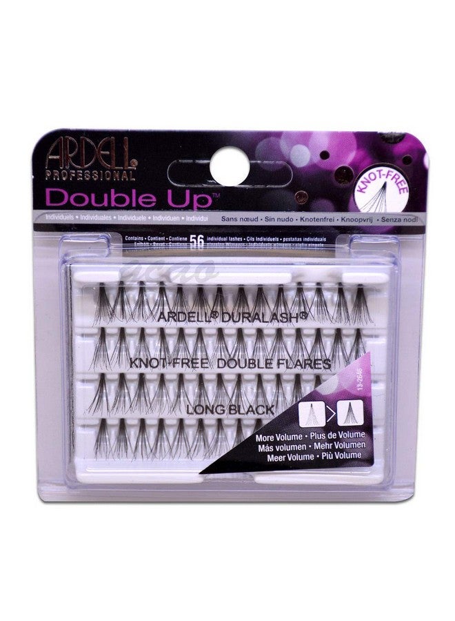 Ardell Double Individuals Knot Free Double Flares Black Long (3 Pack)