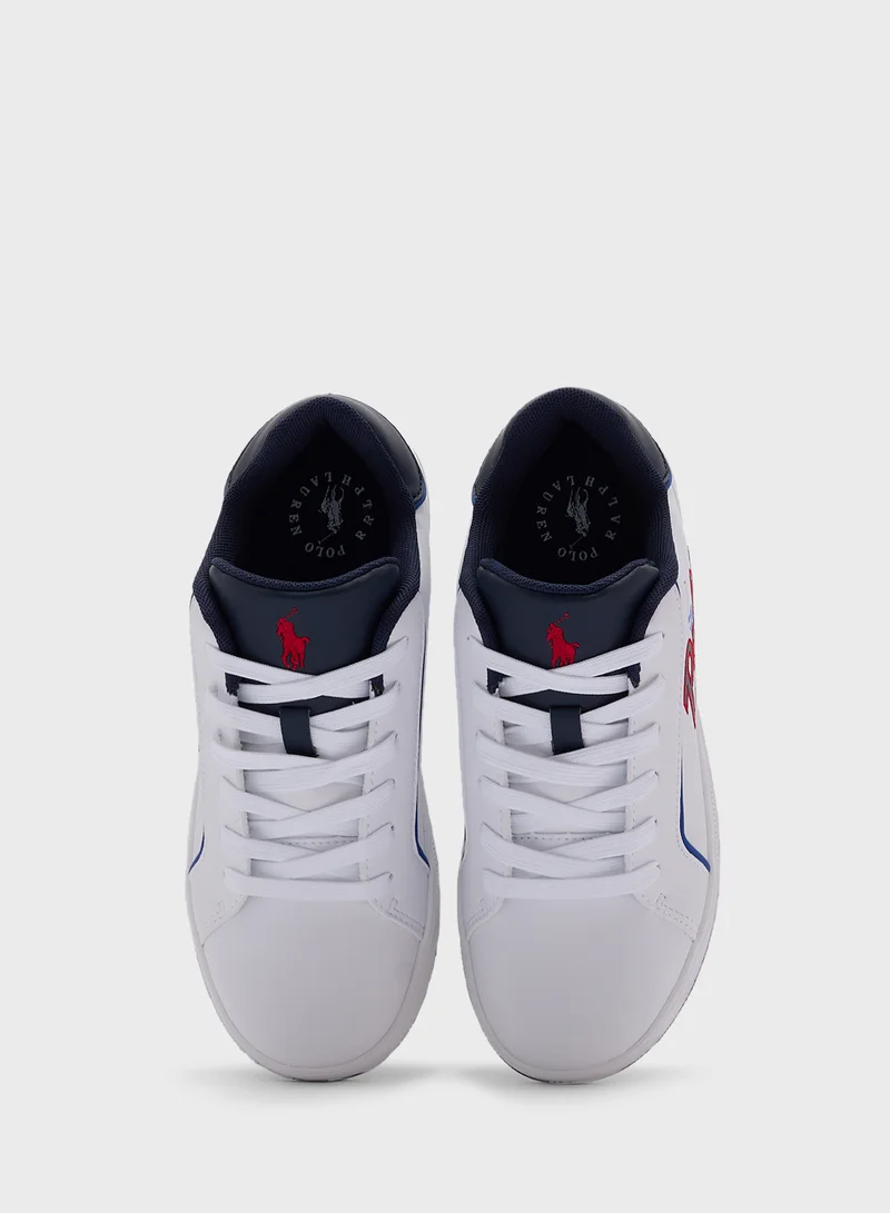 بولو رالف لورين Youth Heritage Court Iii Graphic Low Top Sneakers