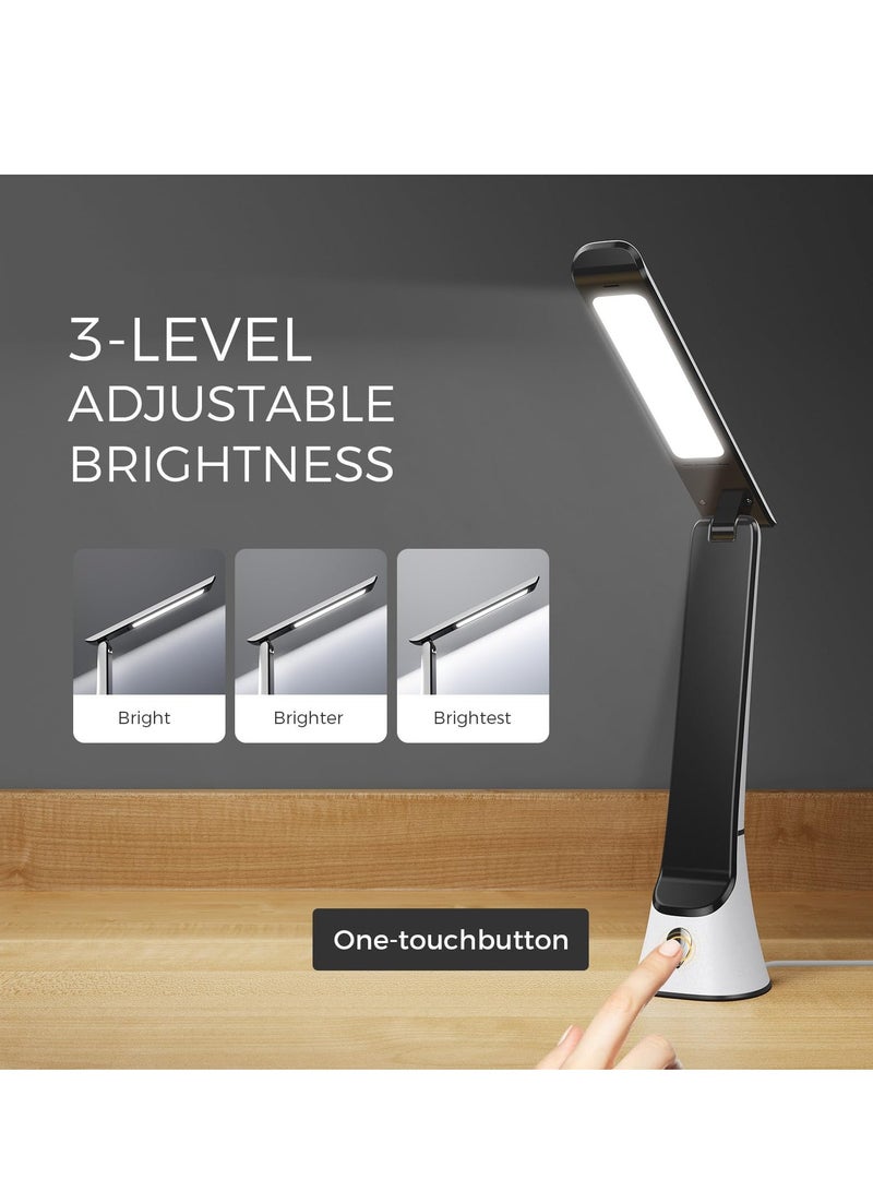 Light Therapy Lamp, 10000 LUX UV-Free LED Sunlight Light, Full Spectrum Mood Light, Touch Control Desk Lamp with Night Light Function for Work Office Home(White)  - Image 4