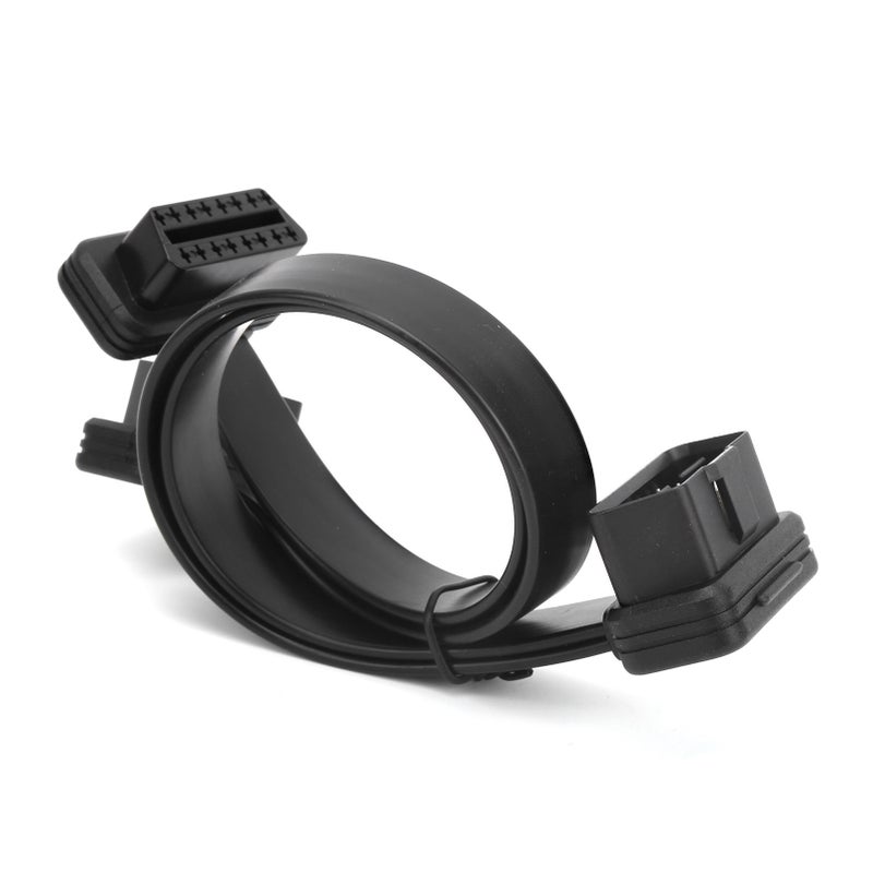 OBD2 Splitter 16 Pin Connector With 0.98ft Length: Dual Device Compatibility - 16 Brass Wires For Superior Conductivity, Durable ABS Material OBD Extension Cable For Professional Automotive Diagnostic - Image 2