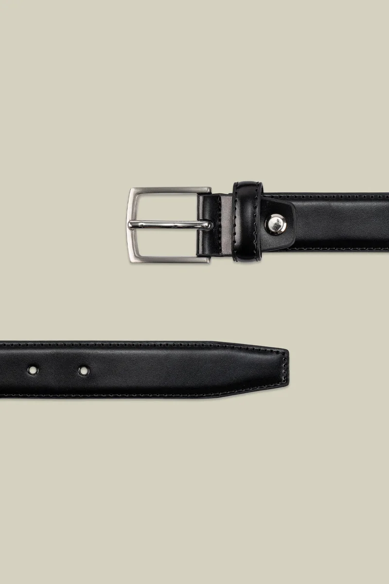 Doppelganger Classic men's belt in 100% leather - Black