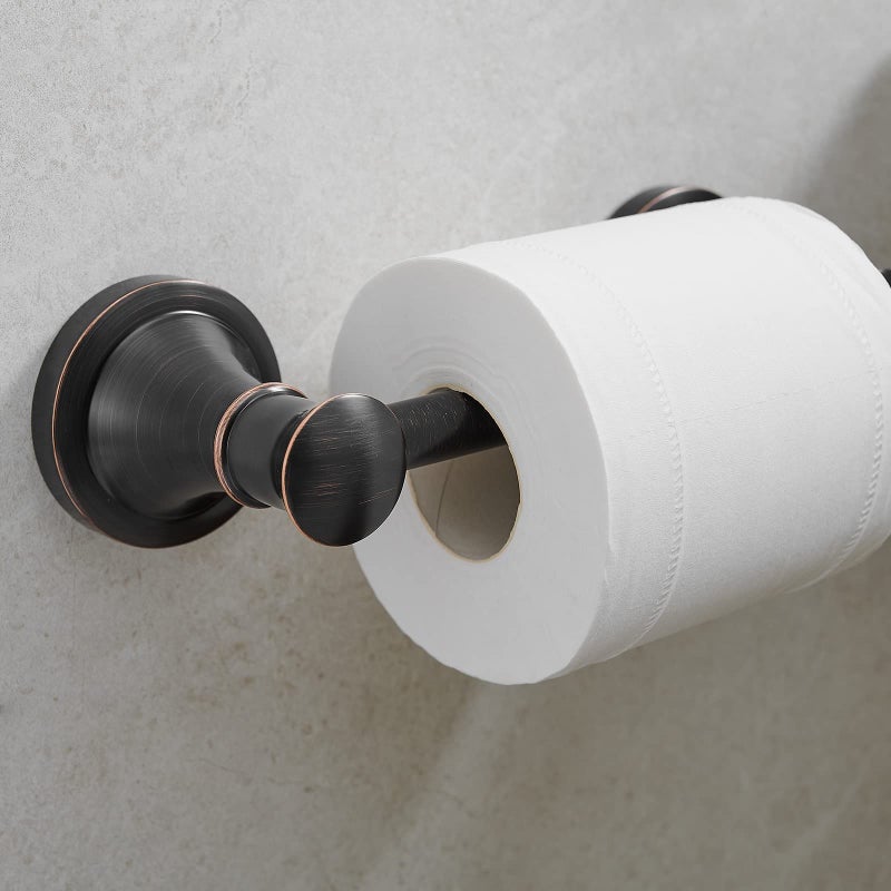 Hoimpro Wall Mounted Rustproof Toilet Tissue Paper Holder Bathroom Accessories Toilet roll Paper Hanger, Oil Rubbed Bronze - Image 5