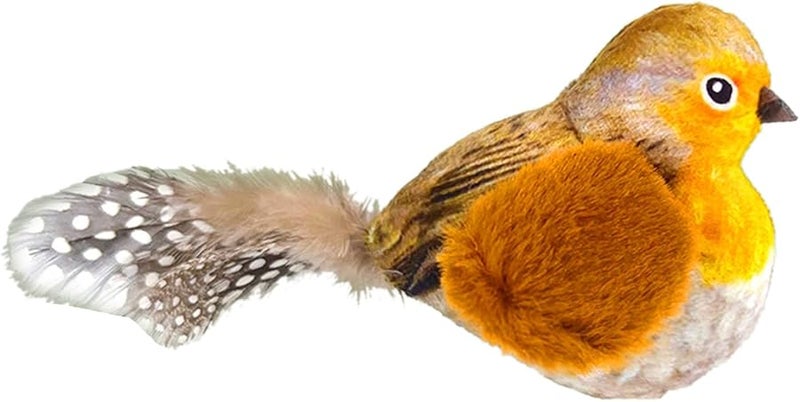 لعبة طائر برتقالي تفاعلي محشو بأصوات واقعية مطاردة شكل اللعب في الداخل - Image 1