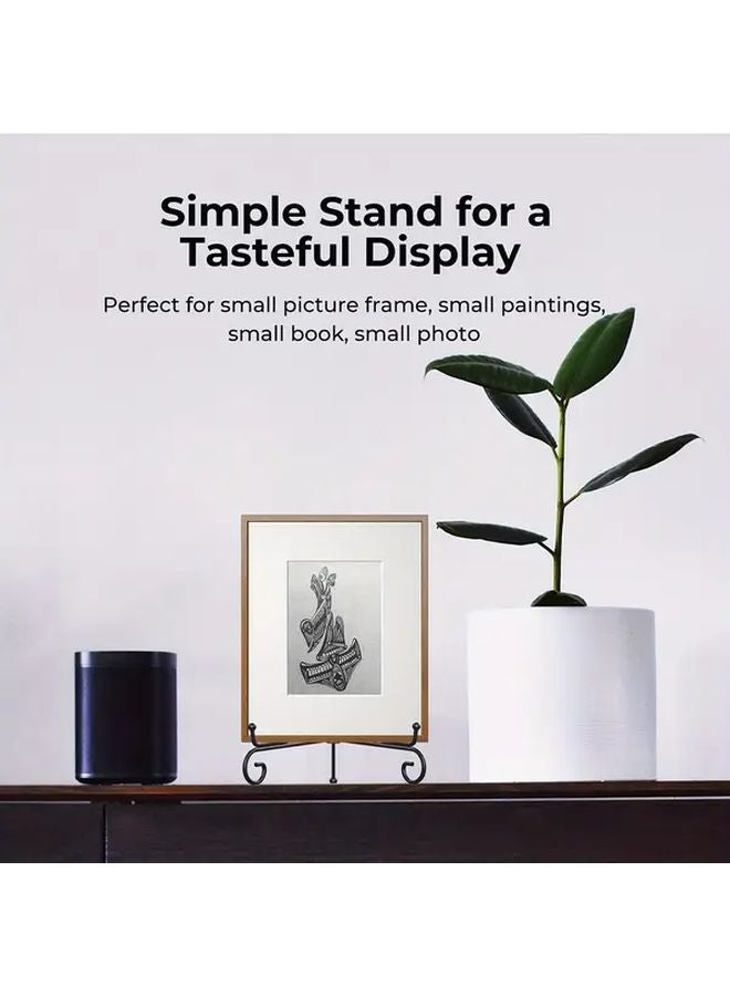 6 Packs 4 Inch Metal Plate Display Stands For Picture Frames Photos Collectibles - Image 3