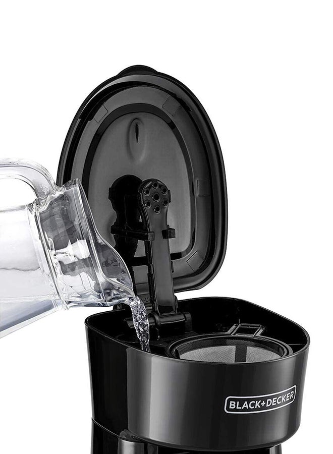 BLACK+DECKER Coffee Machine, Includes 360ml Travel Mug with Lid, Auto-Off, Permanent Filter, Overfill Protection, Compact Design, Easy Storage, ECO Friendly, 360 ml 650 W DCT10-B5 Black/Silver - Image 3