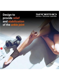 Nivia Neoprene Orthopedic Weight Lifting Ankle Support | Free Size - Adjustable with Velcro | Material - Neoprene | Pain Relief, Gym, Sports, Exercise, Workout, Cycling  - Image 3