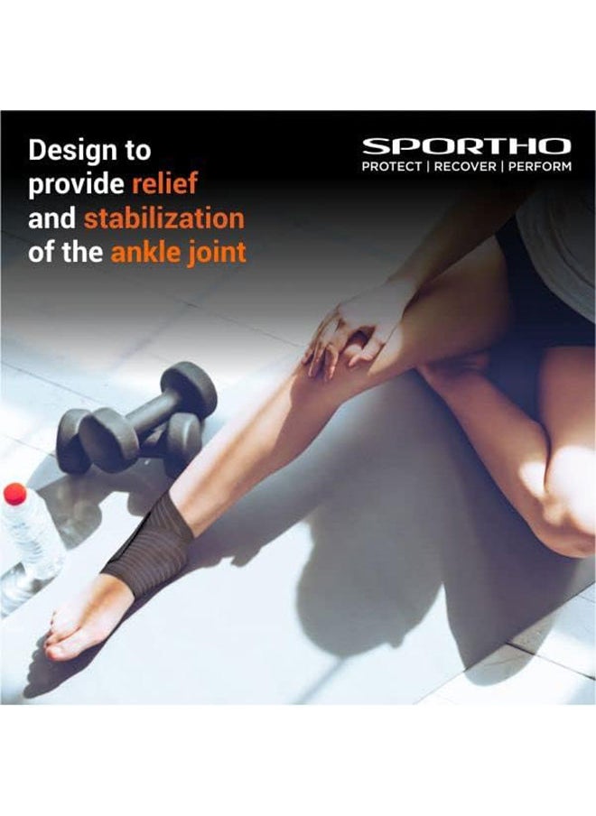 Nivia Neoprene Orthopedic Weight Lifting Ankle Support | Free Size - Adjustable with Velcro | Material - Neoprene | Pain Relief, Gym, Sports, Exercise, Workout, Cycling  - Image 3