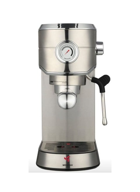 صانعة قهوة ميباشي ، سعة 1 لتر / ضغط 20 بار ، من الفولاذ المقاوم للصدأ (ME-ECM2030SS)Stainless Steel