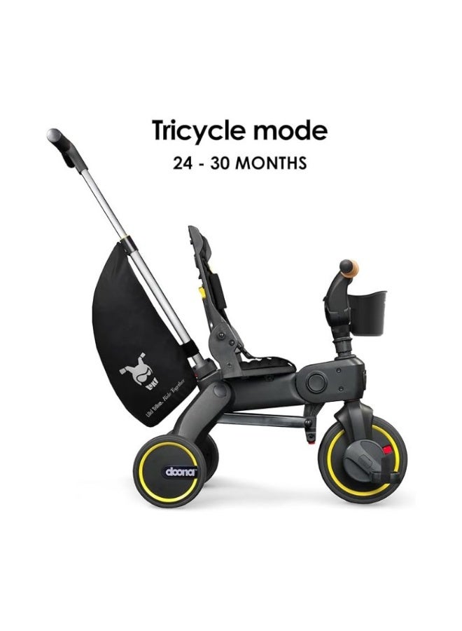 Doona Liki Trike S5, Premium 5-in-1 Ride-On Travel Tricycle and Scooter, Easy Foldable Design with Parent Push Handle, Sun Canopy and Travel Bag, For 10 Months To 3 Years, Ocean Blue - Image 4