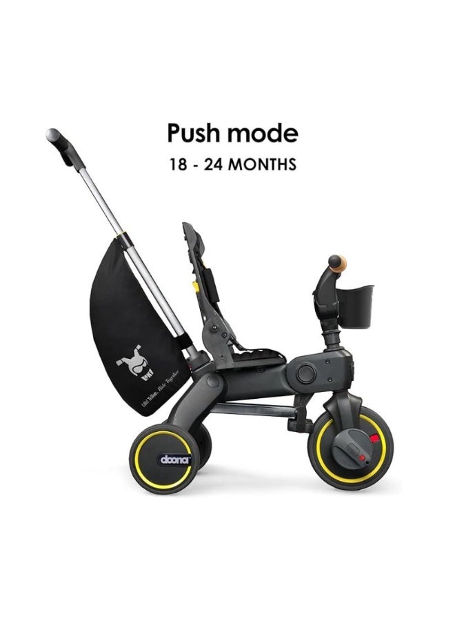 Doona Liki Trike S5, Premium 5-in-1 Ride-On Travel Tricycle and Scooter, Easy Foldable Design with Parent Push Handle, Sun Canopy and Travel Bag, For 10 Months To 3 Years, Ocean Blue - Image 3