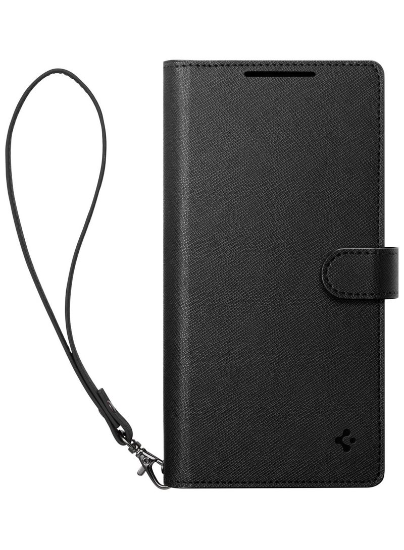 Spigen Wallet S for Samsung Galaxy S25 PLUS Case Cover Folio [7 Card Slots + Cash compartment] - Black - Image 5