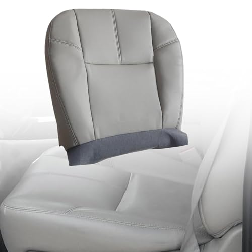 FZJDSD Gray 833 Driver or Passenger Side Bottom Microfiber Leather Seat Cover Compatible with Chevy Tahoe Silverado Suburban Avalanche GMC Sierra Yukon 2007 2008 2009 2010 2011 2012 2013 2014 - Image 1