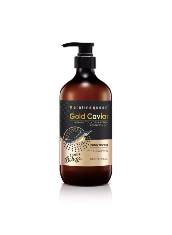 Keratine queen Hair care condition Protein Queen Keratin Gold Caviar Shining Nourishing Keratin Collagen Hair Shampoo - Image 1