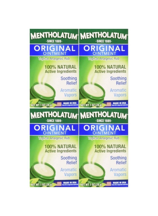 Mentholatum Original Ointment Soothing Relief, Aromatic Vapors - 1 oz (Pack of 4) - Image 2