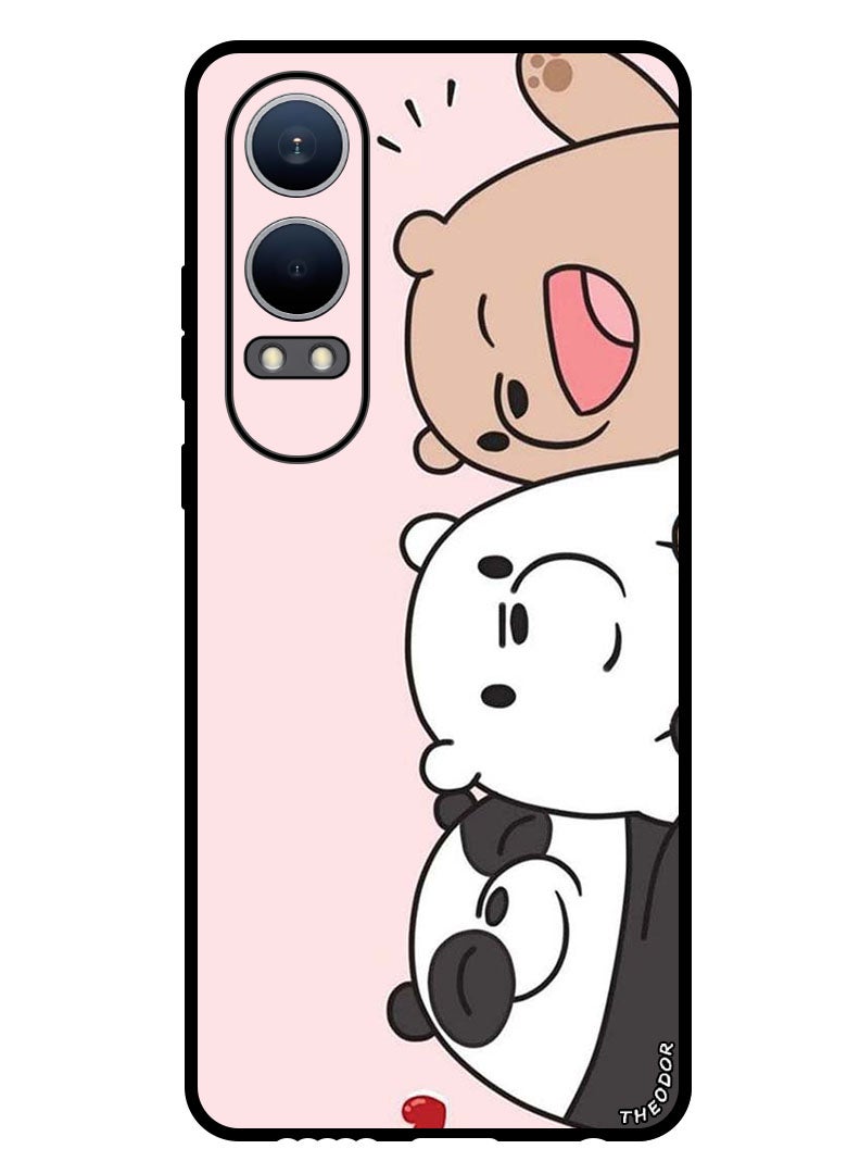 Theodor Protective Case Anti Scratch Shock Proof Bumper Cover For Oppo K12x (China) Three Friends Panda - Image 1