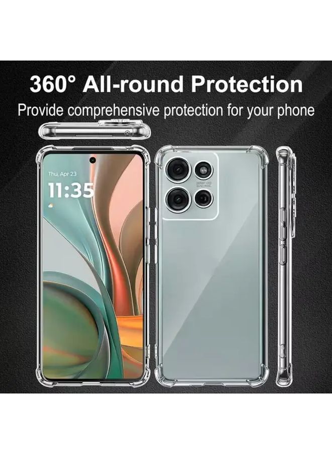 حافظة شفافة مقاومة للصدمات لهاتف Moto G86، مضادة للاصفرار - Image 3