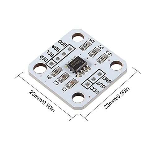 UMLIFE 3pcs AS5600 Magnetic Encoder High Precision Sensor Module, 12bit, I2C, PWM, Voltage Output, Non-Contact, 23x23mm - Image 5