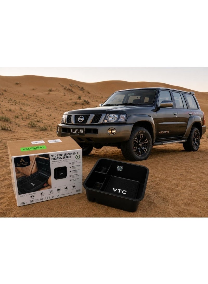 العييجة VTC منظم درج الكونسول الوسطي – حافظ على هاتفك ونقودك ومقتنياتك الشخصية بأمان وترتيب، متوافق مع VTC، صندوق تخزين داخلي إضافي، ضمان 3 سنوات – - Image 1
