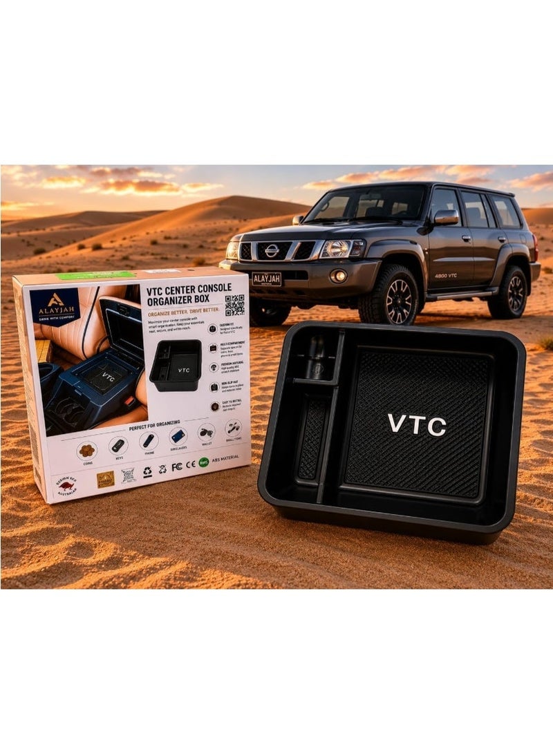 العييجة VTC منظم درج الكونسول الوسطي – حافظ على هاتفك ونقودك ومقتنياتك الشخصية بأمان وترتيب، متوافق مع VTC، صندوق تخزين داخلي إضافي، ضمان 3 سنوات – - Image 3