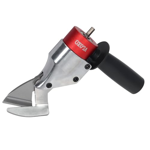 VLOXO Sheet Metal Cutter Drill Attachment Compatible with Multiple Models of Electric Drill, Heavy Metal Cutter for Cutting Iron and Aluminum The Drill Shear Attachment with 360 Degree Pivoting Handle - Image 1
