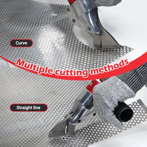 VLOXO Sheet Metal Cutter Drill Attachment Compatible with Multiple Models of Electric Drill, Heavy Metal Cutter for Cutting Iron and Aluminum The Drill Shear Attachment with 360 Degree Pivoting Handle - Image 3