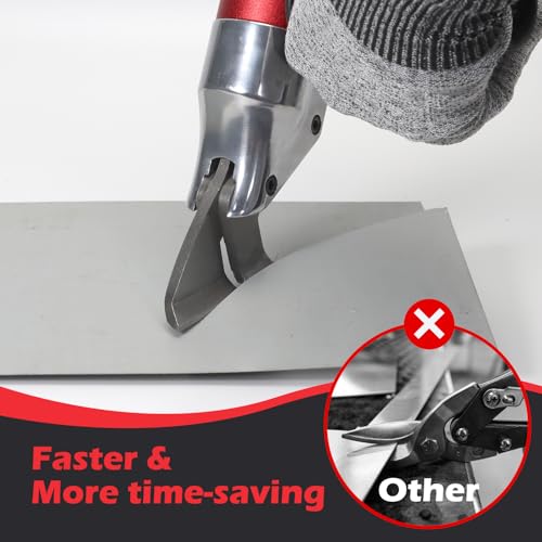 VLOXO Sheet Metal Cutter Drill Attachment Compatible with Multiple Models of Electric Drill, Heavy Metal Cutter for Cutting Iron and Aluminum The Drill Shear Attachment with 360 Degree Pivoting Handle - Image 5