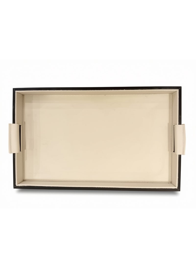A luxurious serving tray featuring an elegant rectangular design and soothing colors. - Image 5