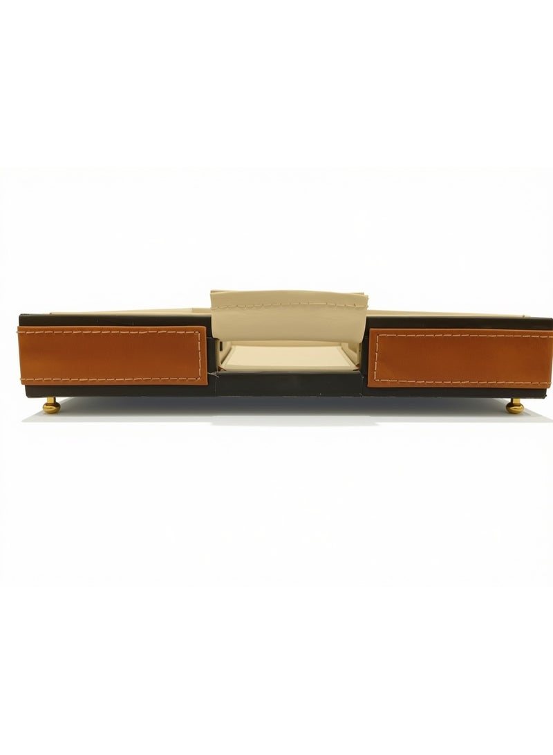 A luxurious serving tray featuring an elegant rectangular design and soothing colors. - Image 2