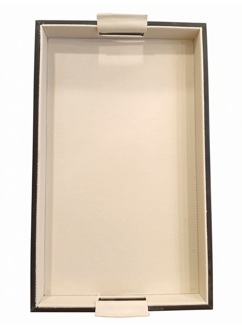 A luxurious serving tray featuring an elegant rectangular design and soothing colors. - Image 1