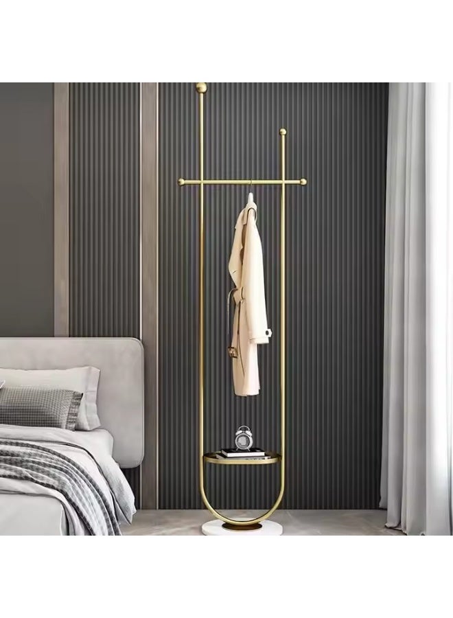 Y&D U Shape Metal Coat Rack Gold Coat Rack Freestanding with  Marble Base Floor-standing Coat Stand Floor Hanger 190CM  - Image 3