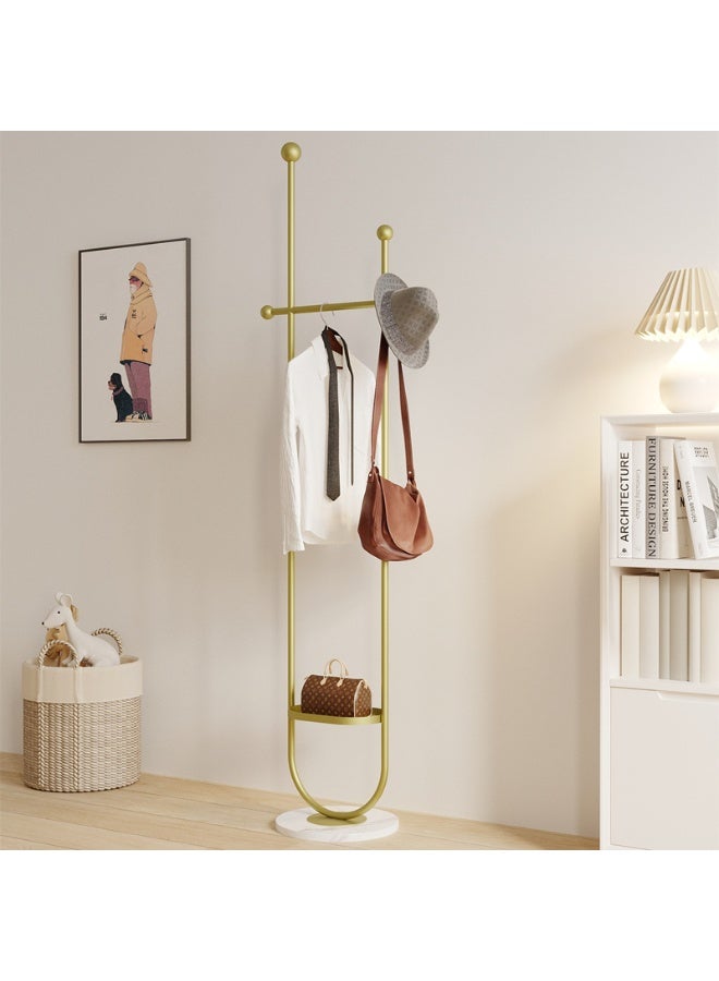 Y&D U Shape Metal Coat Rack Gold Coat Rack Freestanding with  Marble Base Floor-standing Coat Stand Floor Hanger 190CM  - Image 5