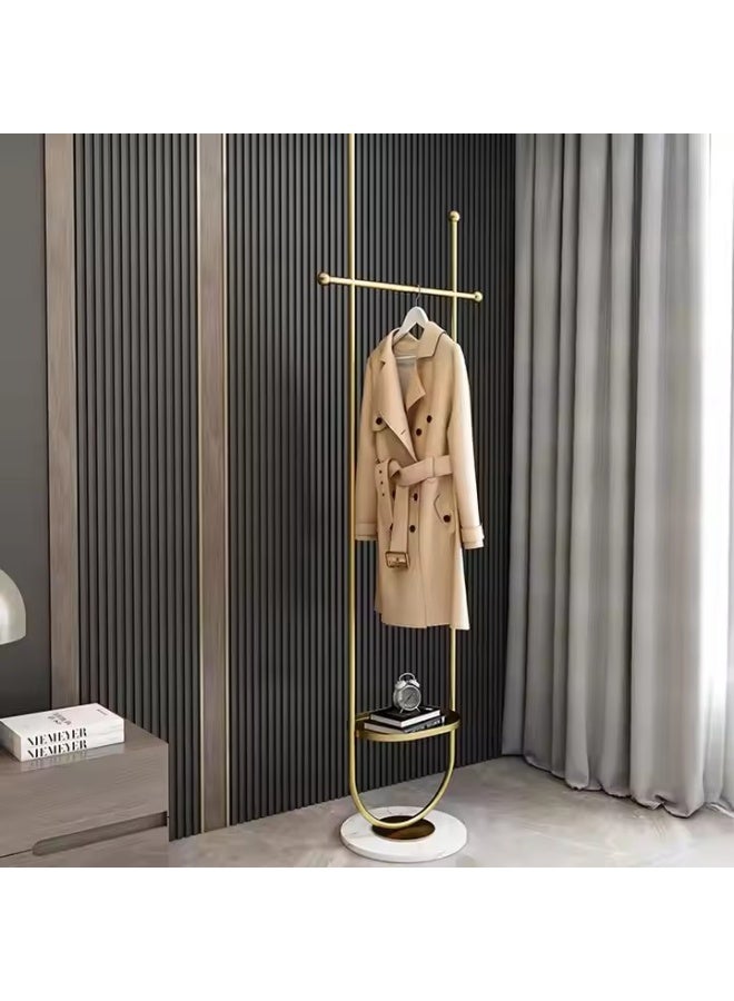 Y&D U Shape Metal Coat Rack Gold Coat Rack Freestanding with  Marble Base Floor-standing Coat Stand Floor Hanger 190CM  - Image 2