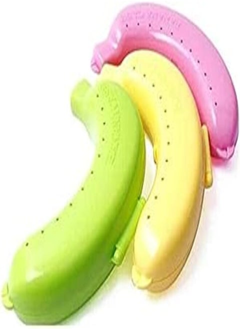 Fresh Banana Keeper - Banana Protector - Banana Saver - 3 Yellow Banana Savers - Banana Case for all size Bananas (Set of 3)
