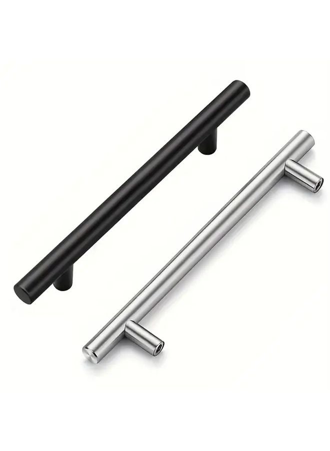 15Pcs Matte Black Drawer Handles 192mm Hole Distance With 30 Screws Rust Proof - Image 2