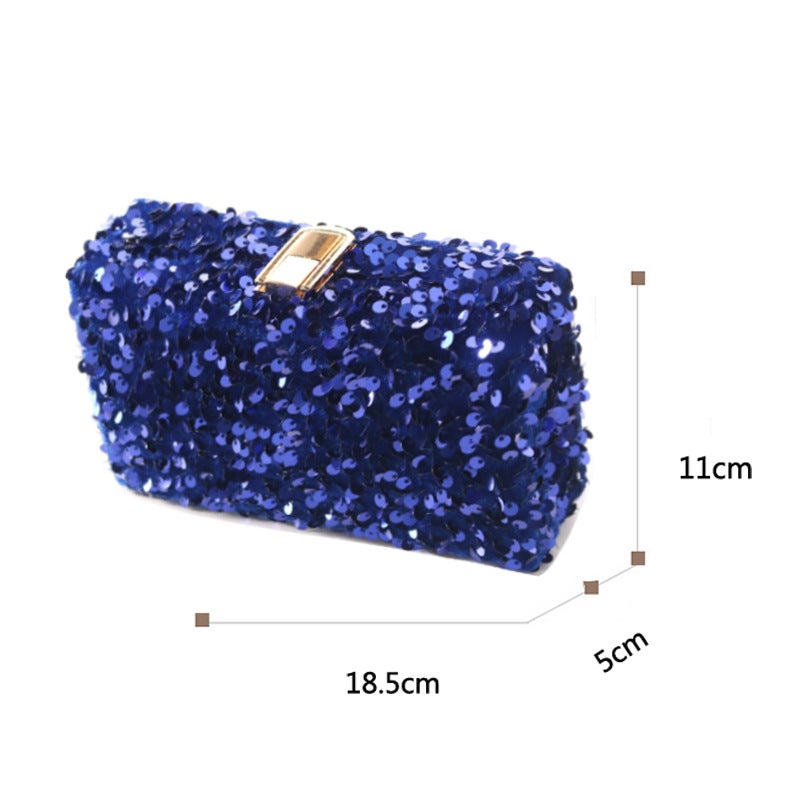 A Generation Of Flash Hardware Lock Dinner Bag Portable Celebrity Chain Bag New - Image 1